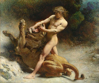 La jeunesse de Samson - Léon Bonnat — Ansicht des Kunstwerks