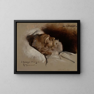 Lon Bonnat - Victor Hugo sur son lit de mort.webp
