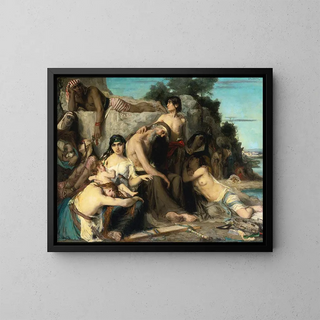 Die Gefangenschaft der Juden in Babylon - Léon François Comerre — gerahmtes Bild an der Wand