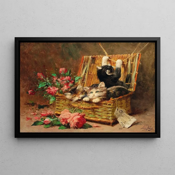 Lon Huber - A Basket of Cats.webp