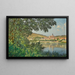 Vue de Vétheuil, bord de rivière - Léon Joubert — gerahmtes Bild an der Wand