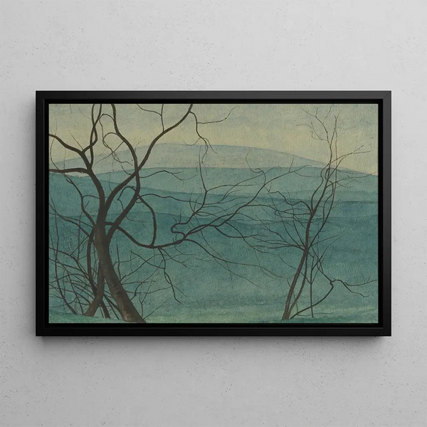 Baumzweige - Léon Spilliaert — gerahmtes Bild an der Wand