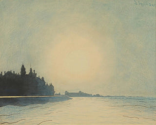 Die Düne in Ostende Blick vom Mole - Léon Spilliaert — Ansicht des Kunstwerks