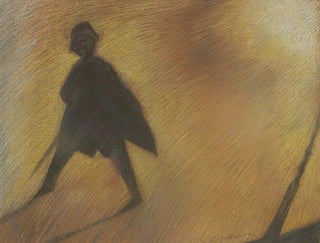 La fin d'une belle journée Figure en contre-jour - Léon Spilliaert — Ansicht des Kunstwerks