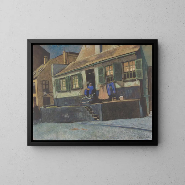 Die Haus genannt Der Pulpit in Ostende - Léon Spilliaert — gerahmtes Bild an der Wand