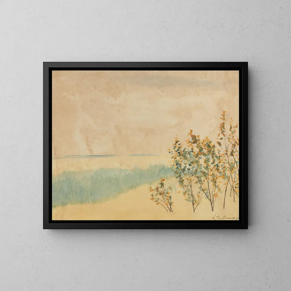 Landschaft - Léon Spilliaert — gerahmtes Bild an der Wand