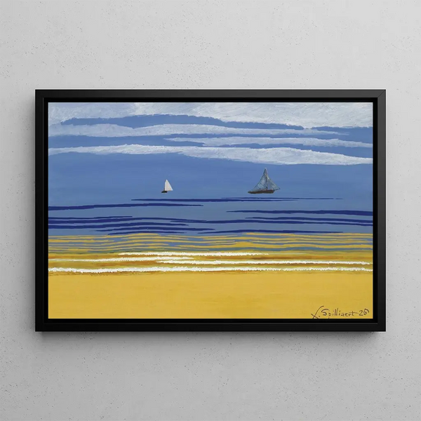 Lon Spilliaert - Marine avec bateaux voiles.webp