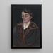 Portrait von Madame Storck-Hertoghe - Léon Spilliaert — gerahmtes Bild an der Wand