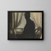 Silhouette des Malers - Léon Spilliaert — gerahmtes Bild an der Wand