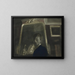 Selbstporträt mit Spiegel - Léon Spilliaert — gerahmtes Bild an der Wand