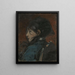 Portrait einer jungen Frau - Léon Tanzi — gerahmtes Bild an der Wand