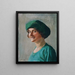 Selbstporträt - Lore Scheid — gerahmtes Bild an der Wand