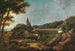 Blick nach Nordosten auf die Ruinen der Weitenegg-Burg am Donau - Lorenz Adolf Schönberger — Ansicht des Kunstwerks