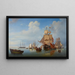 Meereslandschaft mit Sirocco - Lorenzo Butti — gerahmtes Bild an der Wand