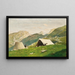 Bau des Lagers - Lorenzo Delleani — gerahmtes Bild an der Wand