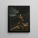 Saint Antoine abbé enterrant saint Paul l'Ermite - Lorenzo Garbieri — gerahmtes Bild an der Wand