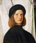 Portrait eines jungen Mannes mit einer Lampe - Lorenzo Lotto — Ansicht des Kunstwerks