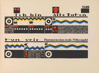 Blätter ohne Titel XXIIII - Lothar Schreyer — Ansicht des Kunstwerks