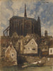 Außenansicht einer Kathedrale - Louis-Adolphe Hervier — Ansicht des Kunstwerks