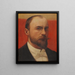 Selbstporträt - Louis-Julien Brouillon — gerahmtes Bild an der Wand