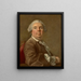 Portrait von François Louis Colins 1699 1760, beauftragt mit der Pflege der Gemälde des Königs - Louis-Michel Van Loo — gerahmtes Bild an der Wand