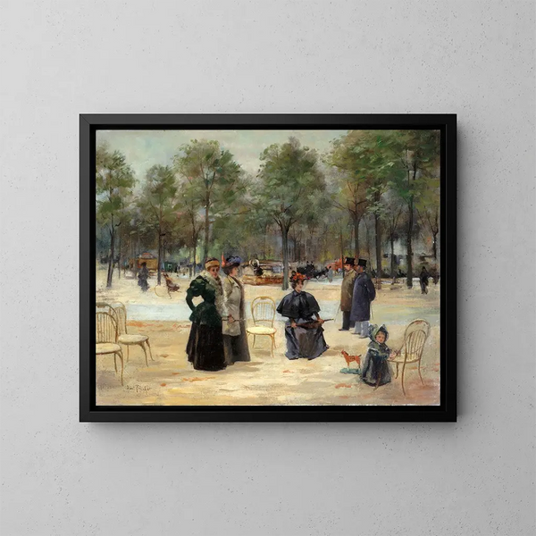 Aux Champs-Élysées - Louis Abel-Truchet — gerahmtes Bild an der Wand