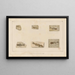 Recherches sur les poissons fossiles Pl353 - Louis Agassiz — gerahmtes Bild an der Wand