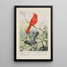 Glory der Kardinal Kitty der Spötter-Katze - Louis Agassiz Fuertes — gerahmtes Bild an der Wand