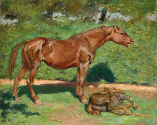 Jument und ihr Fohlen - Louis Anquetin — Ansicht des Kunstwerks