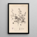 Herbier de la flore française Pl0073 - Louis Antoine Cusin — gerahmtes Bild an der Wand