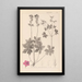 Herbier de la flore française Pl0077 - Louis Antoine Cusin — gerahmtes Bild an der Wand