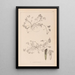 Herbier de la flore française Pl0343 - Louis Antoine Cusin — gerahmtes Bild an der Wand