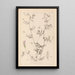 Herbier de la flore française Pl0485 - Louis Antoine Cusin — gerahmtes Bild an der Wand