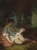 Des Leser in einem Park - Louis Antoine Estachon — Ansicht des Kunstwerks