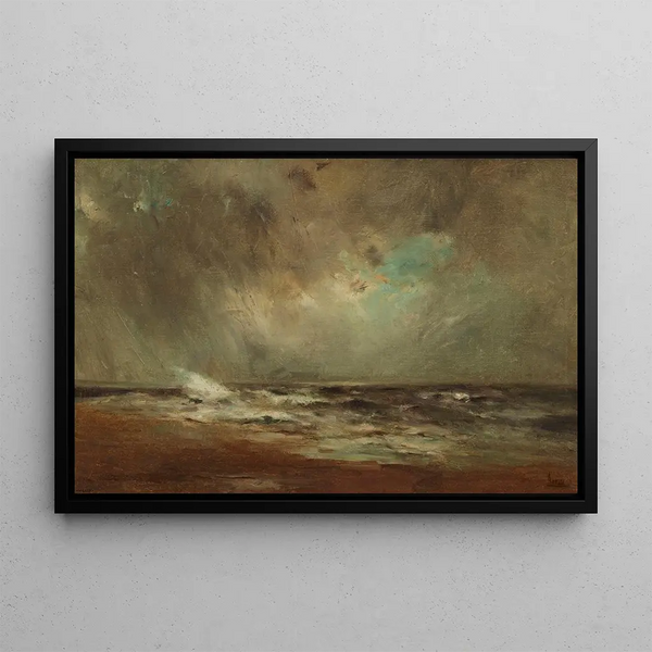 Meeres-Gemälde - Louis Artan — gerahmtes Bild an der Wand