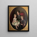 Mme Fehling mit ihren Kindern - Louis Asher — gerahmtes Bild an der Wand