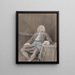 Porträt des vermuteten Marquis de Reverseaux sitzend - Louis Aubert — gerahmtes Bild an der Wand