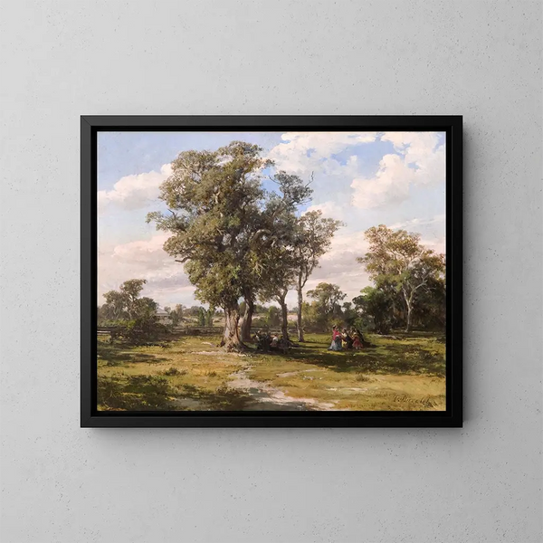 Parc de St Kilda - Louis Buvelot — gerahmtes Bild an der Wand
