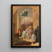 Das Wunder der brennenden Prozession der Reliquie der heiligen Geneviève - Louis Charles Timbal — gerahmtes Bild an der Wand
