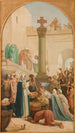 Sainte Geneviève verteilt das Brot an die Armen während der Belagerung von Paris - Louis Charles Timbal — Ansicht des Kunstwerks