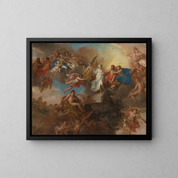 Hercule und Hébé - Louis Chron — gerahmtes Bild an der Wand