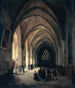 Ansicht des Inneren des Saint-Benoît-le-Bestourné-Kirche, südliches Kirchenschiff - Louis Courtin — Ansicht des Kunstwerks