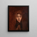Junger Mann im Gebet - Louis Deschamps — gerahmtes Bild an der Wand