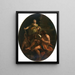 Hercule und Omphale - Louis Dorigny — gerahmtes Bild an der Wand