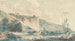 Flusslandschaft mit Klippen - Louis Gabriel Moreau — Ansicht des Kunstwerks