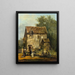 elegante Gesellschaft in einem Garten - Louis Gabriel Moreau — gerahmtes Bild an der Wand