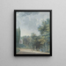 Blick auf den Park - Louis Gabriel Moreau — gerahmtes Bild an der Wand