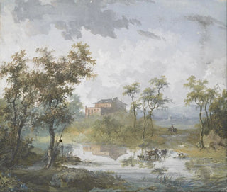 Le gué rustique - Louis Gabriel Moreau — Ansicht des Kunstwerks