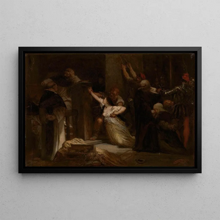 Louis Gallait - A Jewish family accused of healing religious objects and tortured by the Holy Inquisition.webp