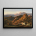 Abenddämmerung in den Albanischen Bergen - Louis Gurlitt — gerahmtes Bild an der Wand